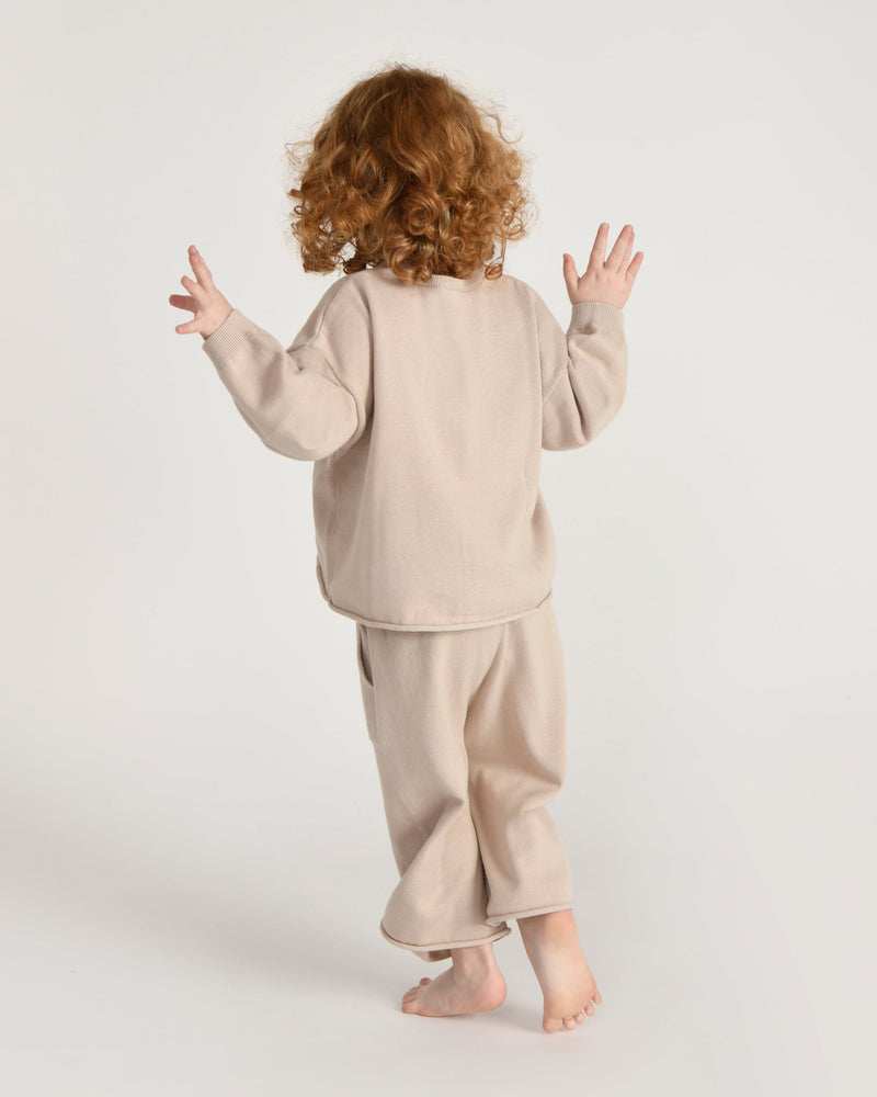 7AM - Logo Boxy Long Sleeve Top