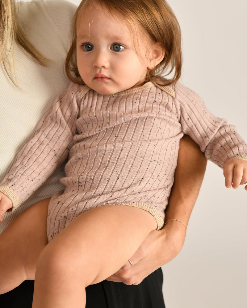 7AM Enfant - Long Sleeve Bodysuit - Hug Me