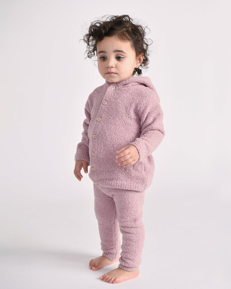7AM Enfant - Hooded Cardigan - Fuzzy