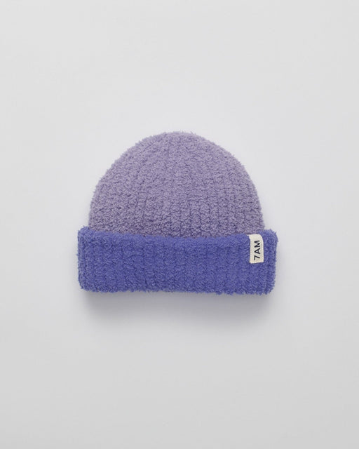 7AM - 2 - Tone Ribbed Beanie - Taro / Imperial - Kids Apparel & Accessories