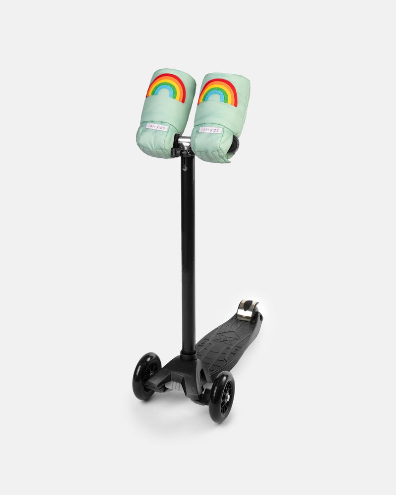 7AM - Kids Scooter Warmmuffs - Rainbow Appliqué