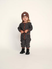 7AM - Beanie - Chunky Mother & Baby Ash Rose 0 - 6M