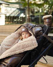 7AM - Beanie - Chunky Mother & Baby Ash Rose 0 - 6M