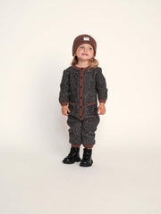 7AM - Beanie - Chunky Mother & Baby Ash Rose 0 - 6M