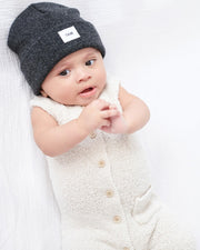 7AM - Beanie - Chunky Mother & Baby Ash Rose 0 - 6M