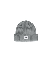 7AM - Beanie - Chunky Mother & Baby Heather Grey 0 - 6M