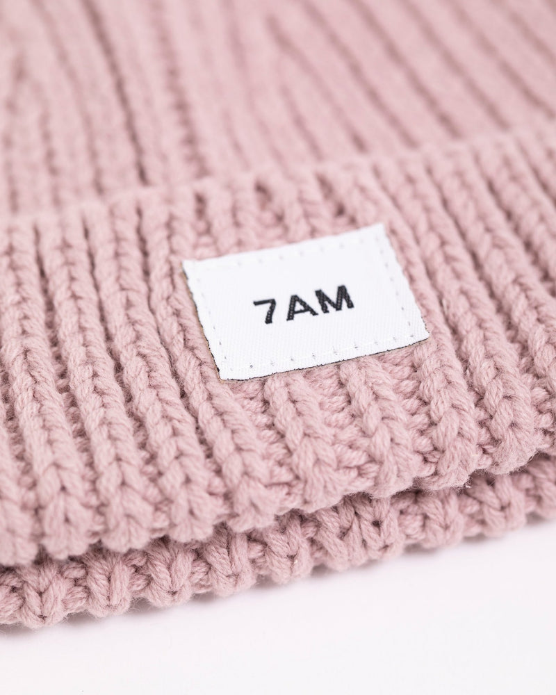 7AM - Beanie - Chunky Mother & Baby Mirage 0 - 6M