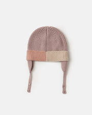 7AM - Beanie Flap Chunky | Baby and Kids Winter Beanie Collection for Cold Weather Ash Rose Multicolor One Size Kids
