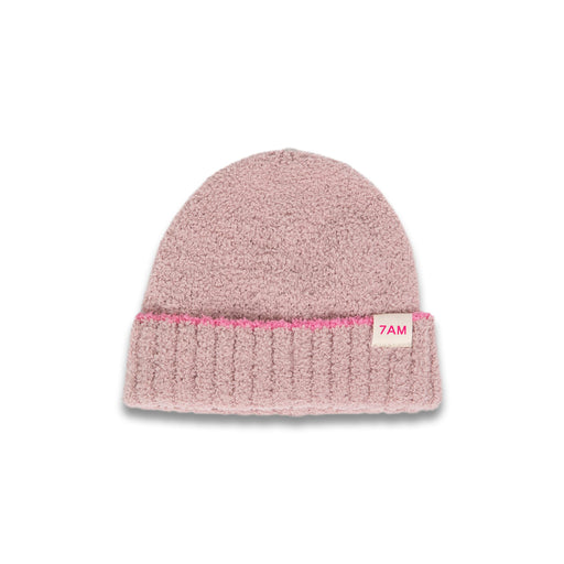 7AM - Beanie - Fuzzy | Soft Knit Baby and Kids Winter Hat for Cold Weather Mother & Baby Ash Rose / Vivid Pink One Size Kids
