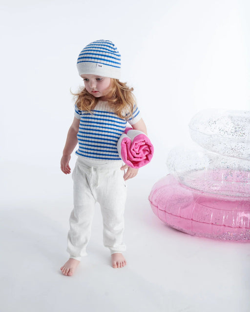 7AM - Beanie Marinière - Ribbed | Baby Knit Hat Collection for Infants and Toddlers, Soft Apparel & Accessories 0 - 6M