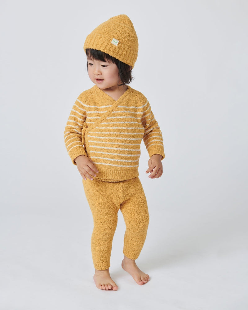 7AM - Beanies Set of 2 - Fuzzy | Cozy Knit Hat Collection for Babies & Kids Mother & Baby Pecan, Amber One Size Kids
