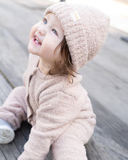 7AM - Beanies Set of 2 - Fuzzy | Cozy Knit Hat Collection for Babies & Kids Mother & Baby Pecan, Amber One Size Kids