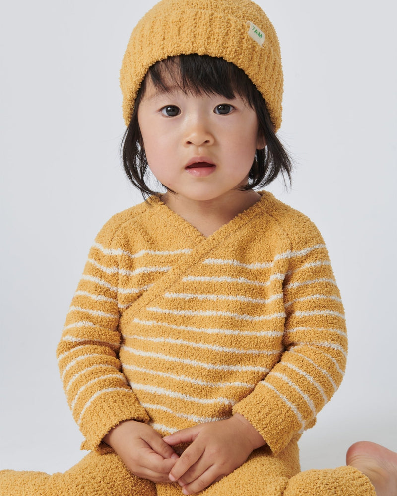 7AM - Beanies Set of 2 - Fuzzy | Cozy Knit Hat Collection for Babies & Kids Mother & Baby Pecan, Amber One Size Kids