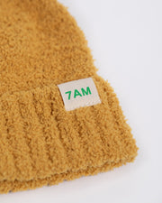 7AM - Beanies Set of 2 - Fuzzy | Cozy Knit Hat Collection for Babies & Kids Mother & Baby Pecan, Amber One Size Kids