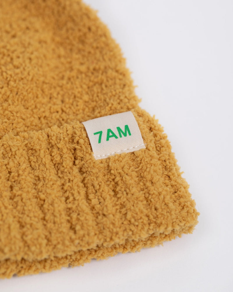 7AM - Beanies Set of 2 - Fuzzy | Cozy Knit Hat Collection for Babies & Kids Mother & Baby Pecan, Amber One Size Kids