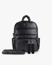 7AM - BK718 Diaper Backpack | Black Luggage & Bags