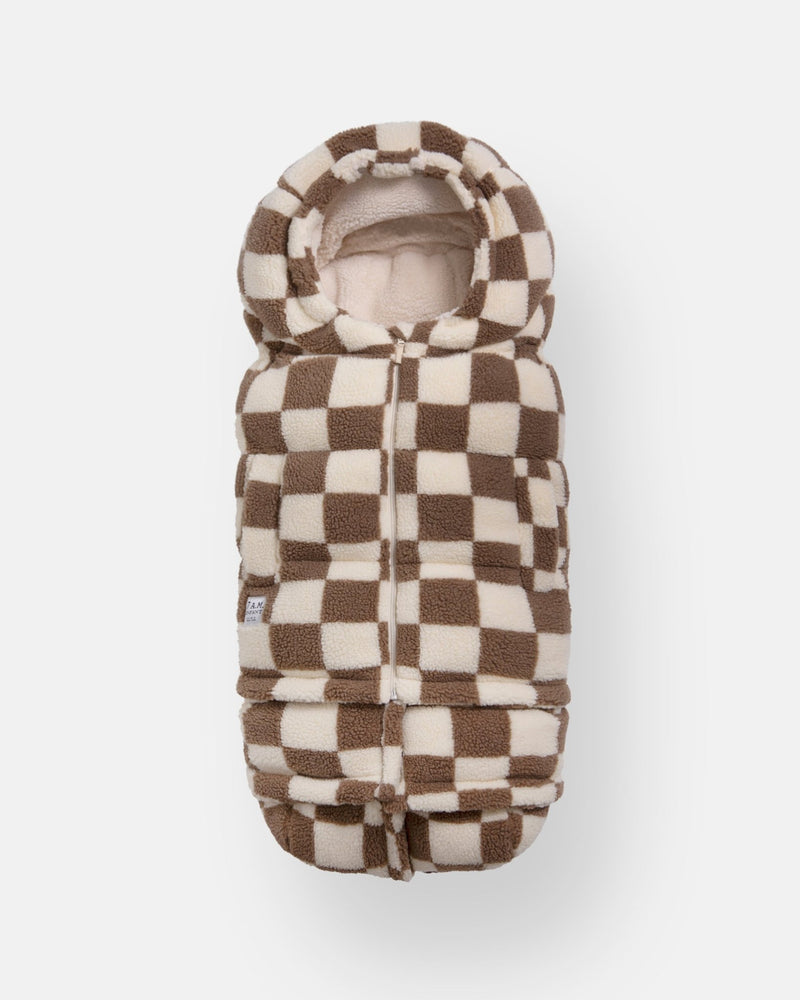 7AM - Blanket 212 evolution - Checker Berber Mother & Baby Checkers Tan