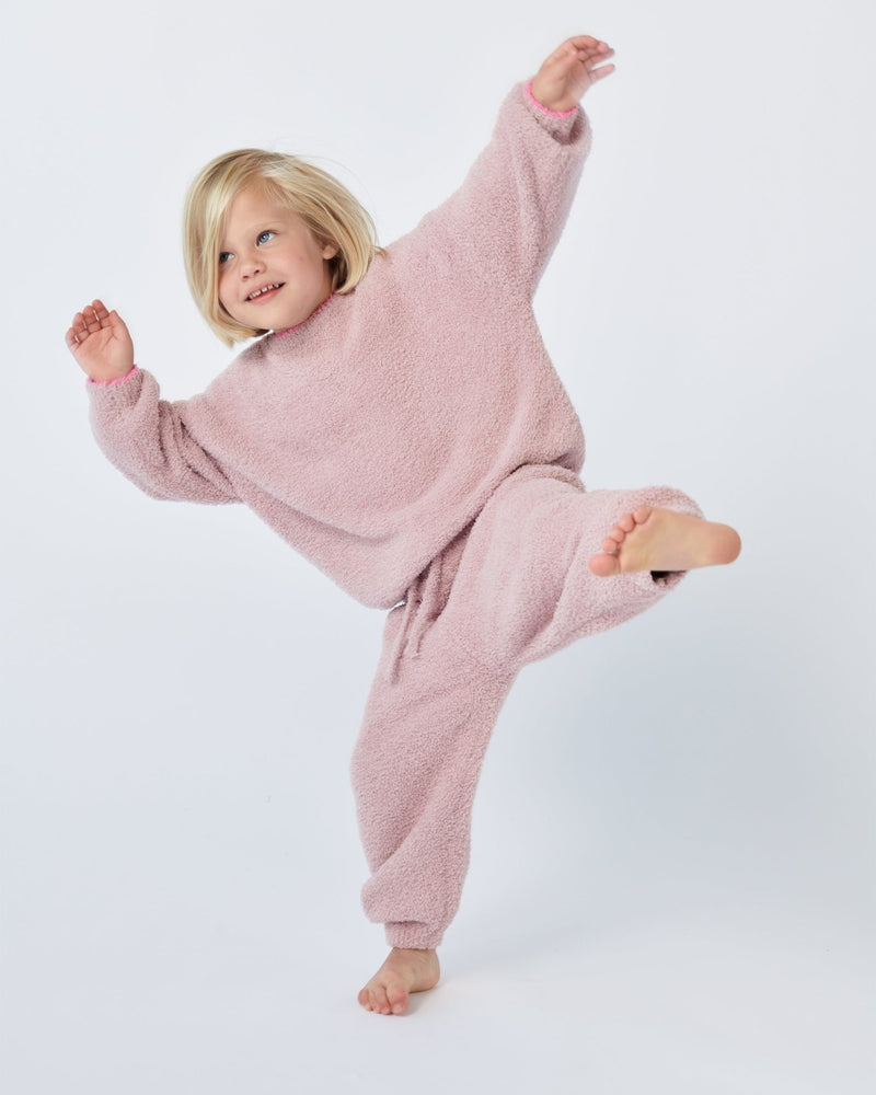 7AM - Boxy Sweater - Fuzzy Mother & Baby Ash Rose 1 - 3M
