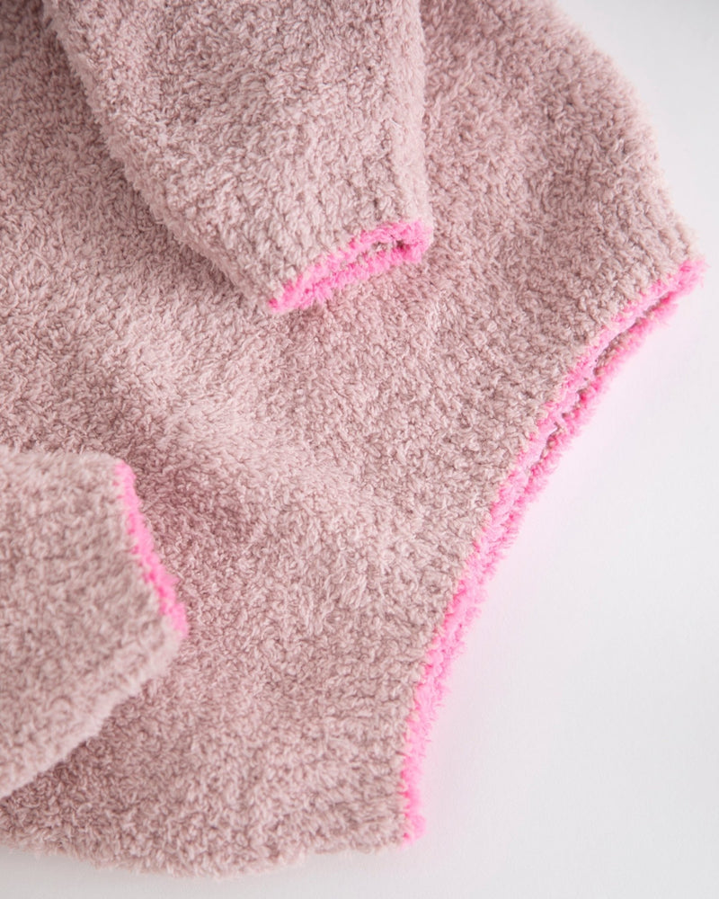 7AM - Boxy Sweater - Fuzzy Mother & Baby Ash Rose 1 - 3M
