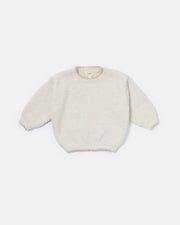 7AM - Boxy Sweater - Fuzzy Mother & Baby Ecru 1 - 3M