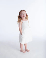 7AM - Camisole Dress - Ribbed Mother & Baby Seashell 6 - 9M