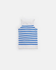 7AM - Camisole Marinière - Ribbed Mother & Baby Seashell/Blue Stripes 0_3M