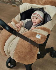 7AM - Car Seat Cocoon - Oat, Applique Cacao - 0 - 12M Mother & Baby