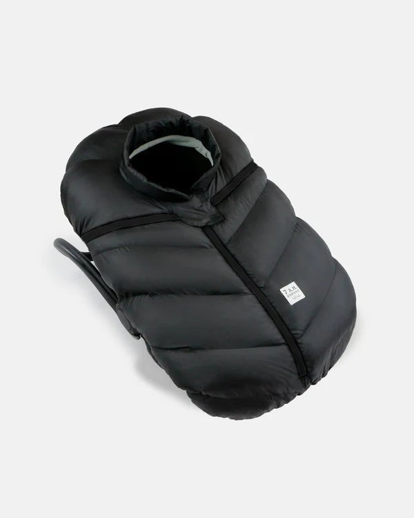 7AM - Car Seat Cover Cocoon - One Size 0 - 12M Mother & Baby Black