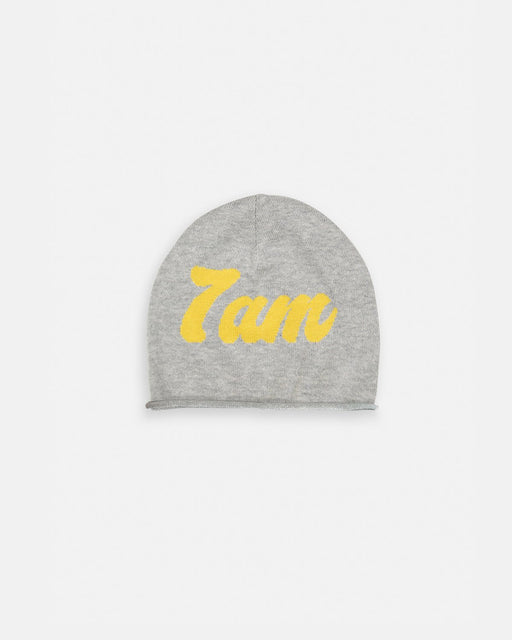 7AM - Cotton Beanie | Cozy Stretch Knit Beanie for Babies, Toddlers and Kids Mother & Baby Heather Grey 0 - 6M