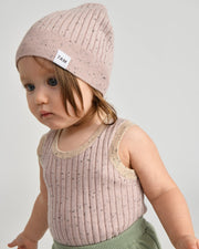 7AM - Cotton Beanie Mother & Baby Ash Rose 18 - 24M