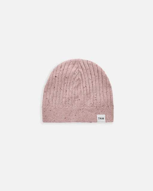 7AM - Cotton Beanie Mother & Baby Ash Rose 18 - 24M