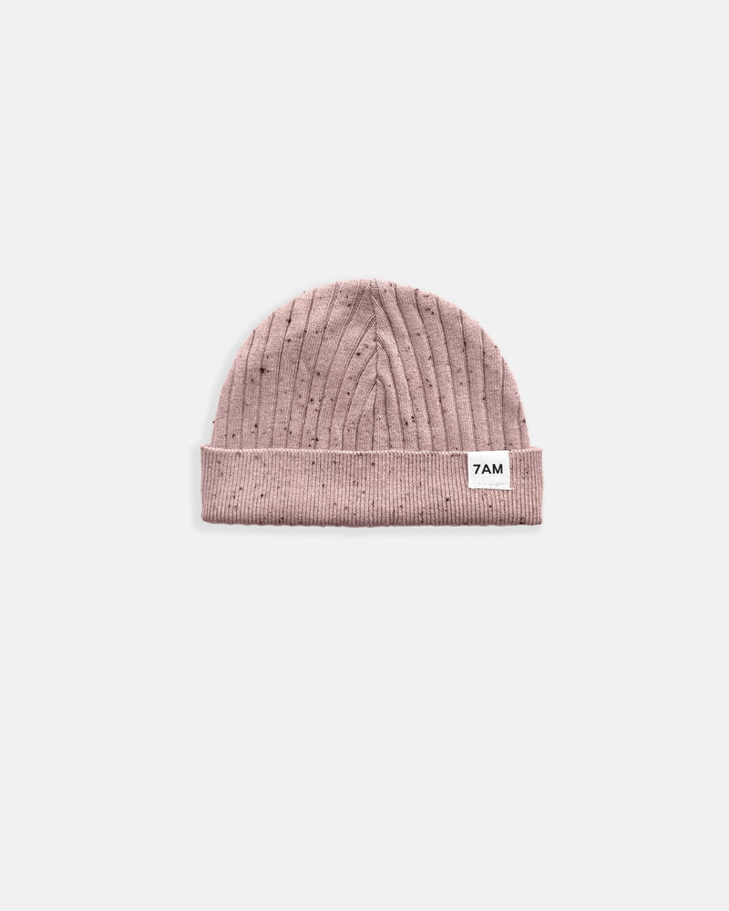7AM - Cotton Beanie Mother & Baby Ash Rose 18 - 24M
