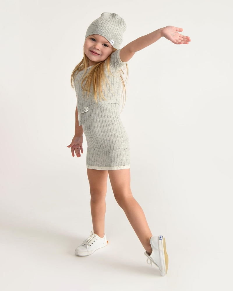 7AM - Cotton Beanie Mother & Baby Heather Grey 0 - 6M