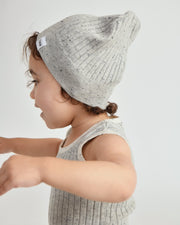 7AM - Cotton Beanie Mother & Baby Heather Grey 18 - 24M