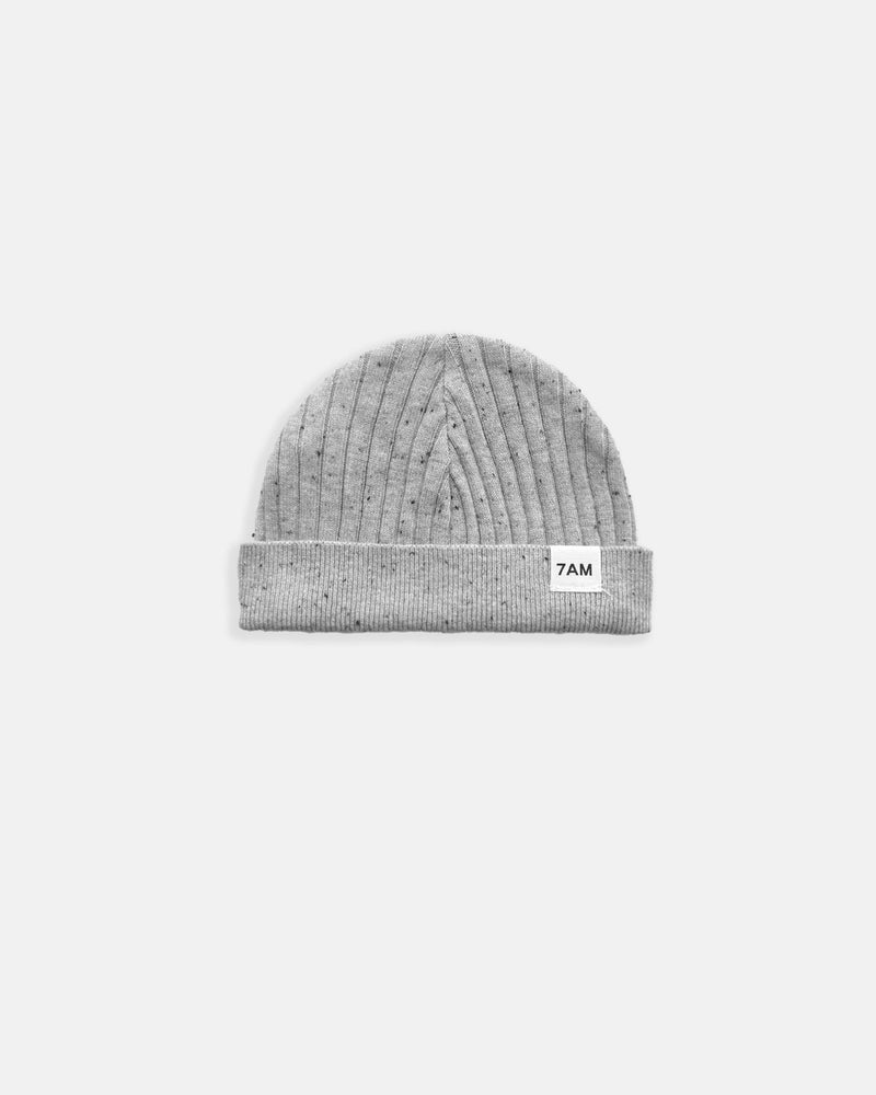 7AM - Cotton Beanie Mother & Baby Heather Grey 18 - 24M