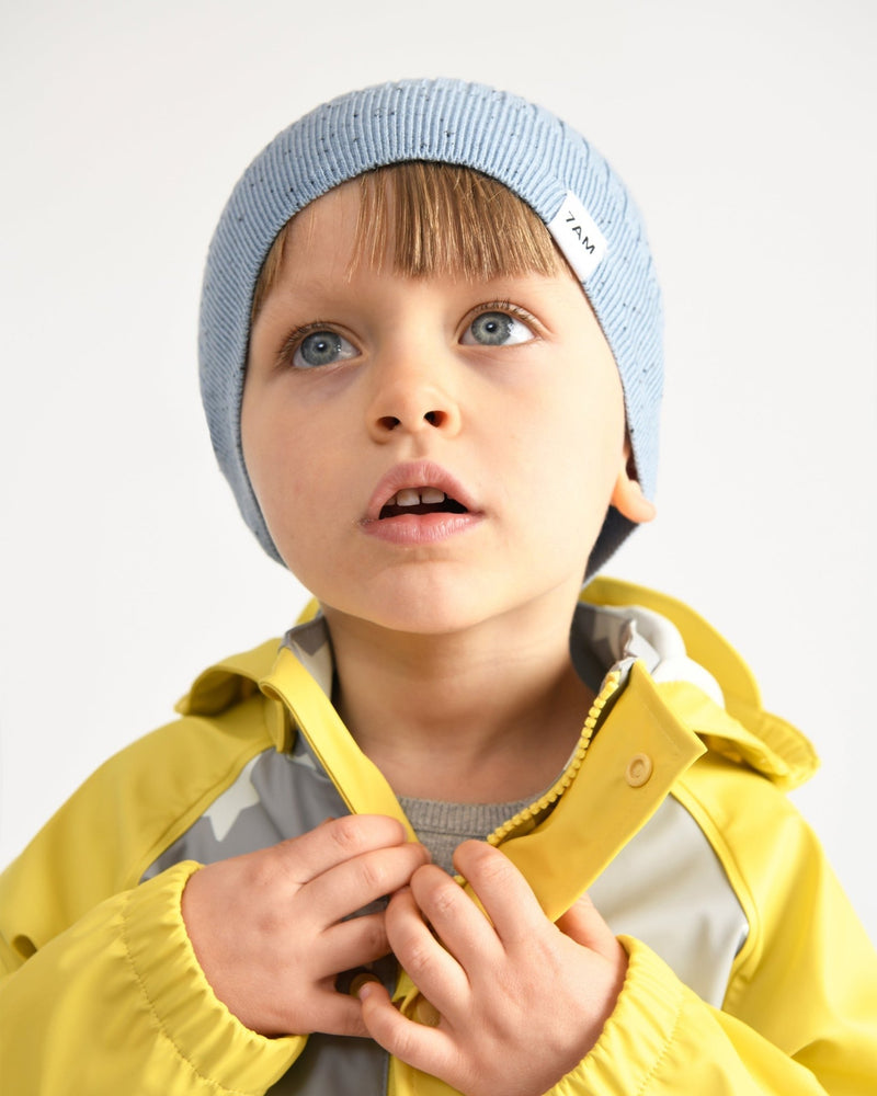 7AM - Cotton Beanie Mother & Baby Lake Blue 18 - 24M