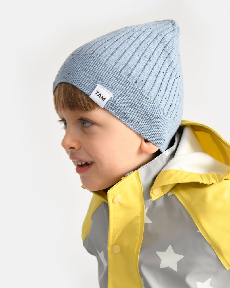 7AM - Cotton Beanie Mother & Baby Lake Blue 18 - 24M