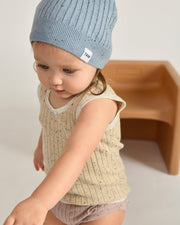 7AM - Cotton Beanie Mother & Baby Lake Blue 18 - 24M