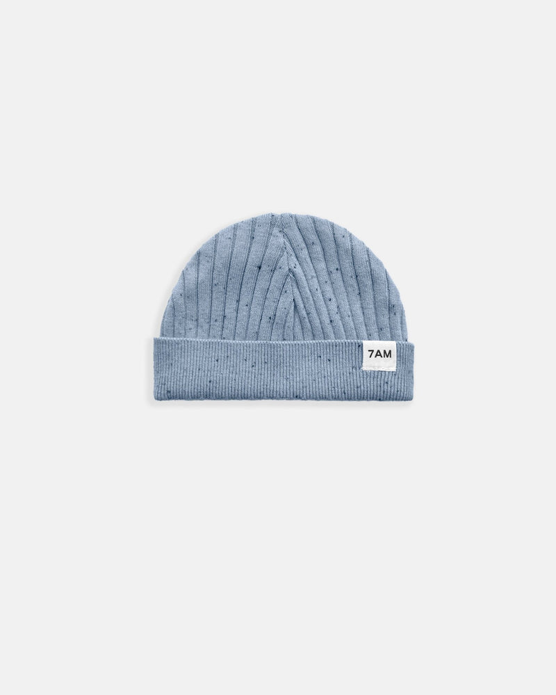 7AM - Cotton Beanie Mother & Baby Lake Blue 18 - 24M