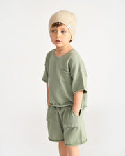 7AM - Cotton Beanie Mother & Baby Oat 0 - 6M