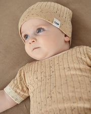 7AM - Cotton Beanie Mother & Baby Oat 0 - 6M