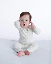 7AM - Cotton Leggings - Ribbed Mother & Baby Navy 0 - 3M