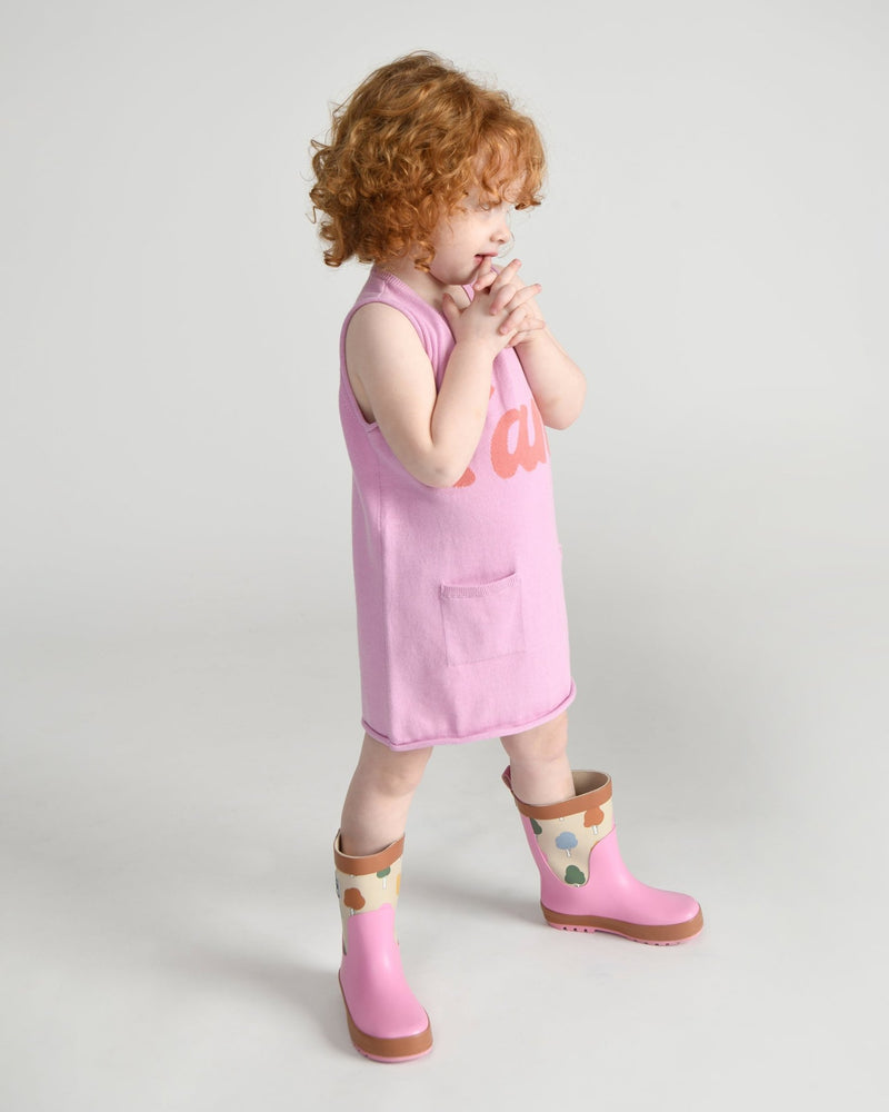 7AM - Dress Boxy | Baby & Toddler Dress Apparel & Accessories Pink 12 - 18M