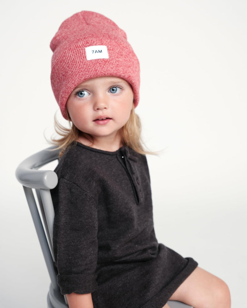 7AM - Heather Beanie Mother & Baby Aqua 0 - 6M