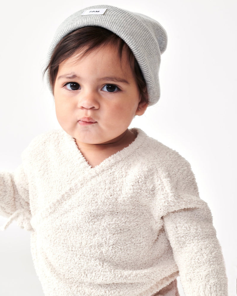 7AM - Heather Beanie Mother & Baby Aqua 0 - 6M