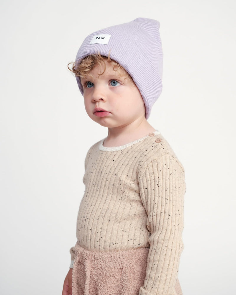 7AM - Heather Beanie Mother & Baby Aqua 0 - 6M