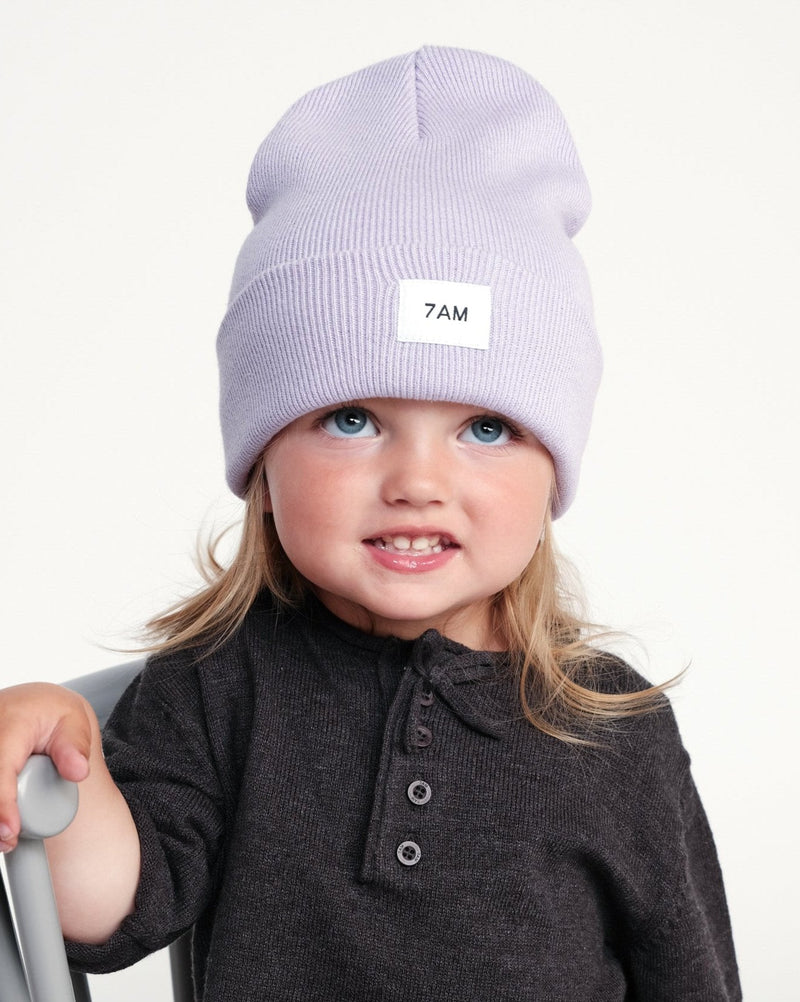 7AM - Heather Beanie Mother & Baby Aqua 0 - 6M