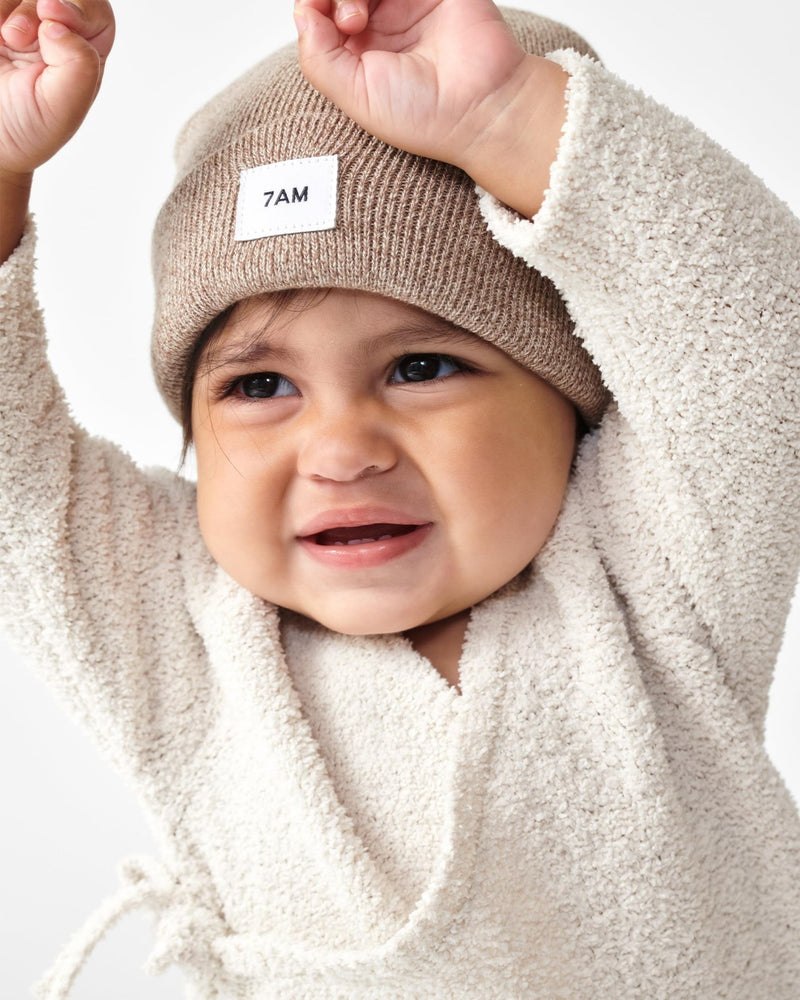 7AM - Heather Beanie Mother & Baby Aqua 0 - 6M