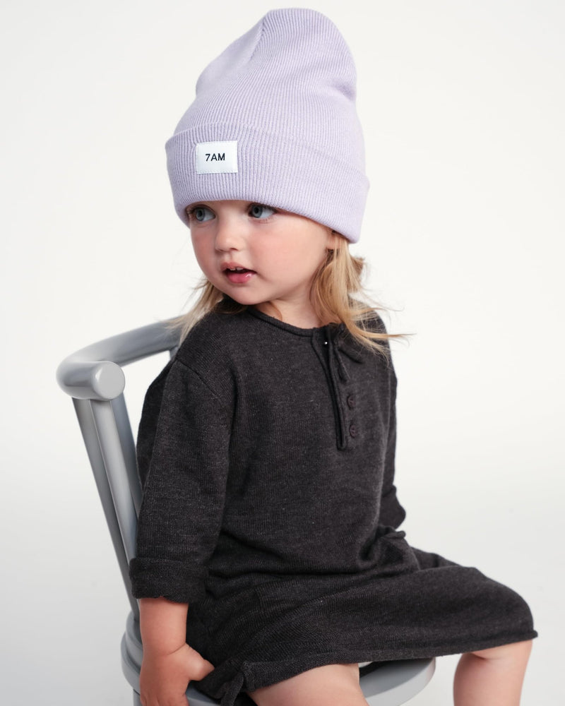 7AM - Heather Beanie Mother & Baby Aqua 0 - 6M