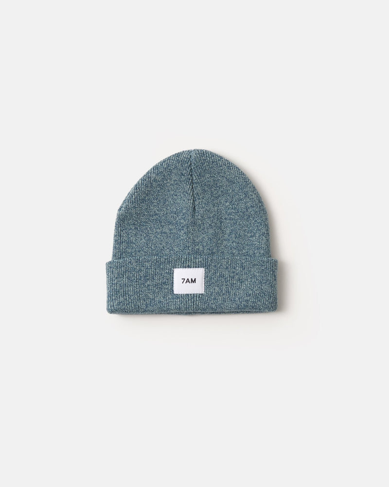 7AM - Heather Beanie Mother & Baby Aqua 0 - 6M